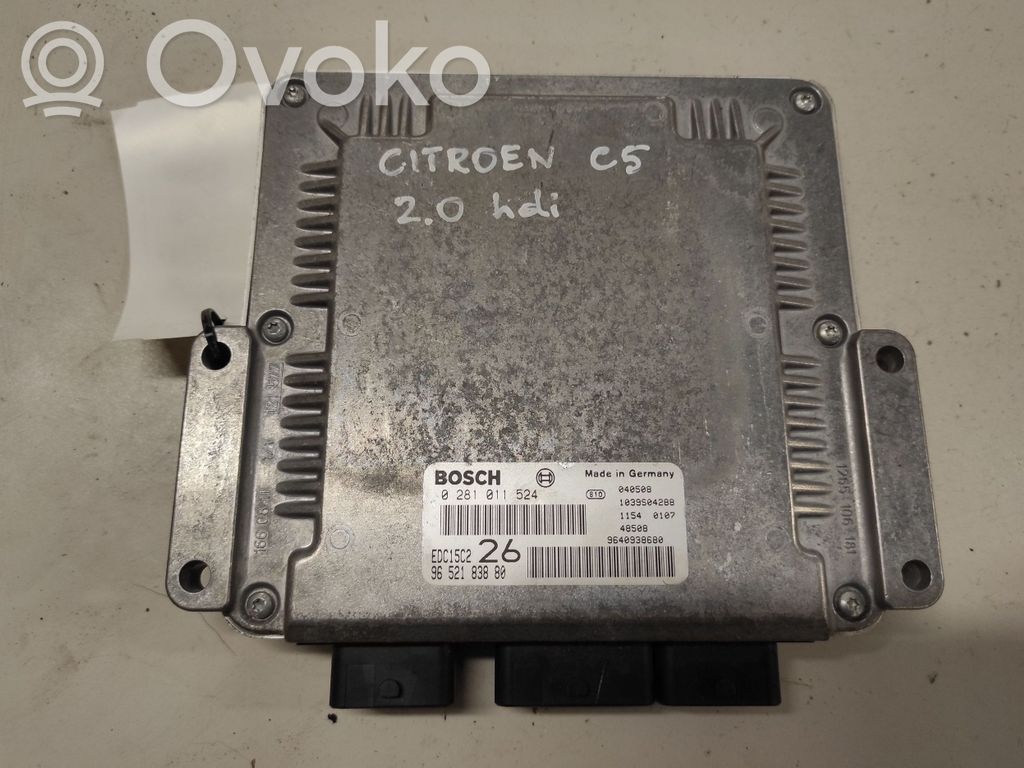 Citroen C5 Variklio valdymo blokas 