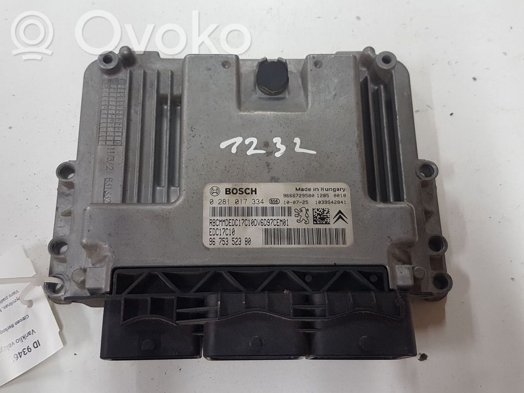Citroen Berlingo Engine control unit/module 