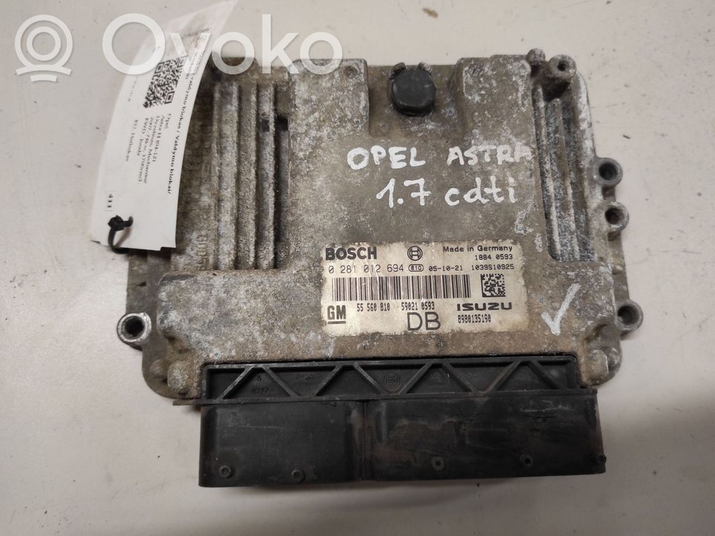 Opel Astra H Engine control unit/module 