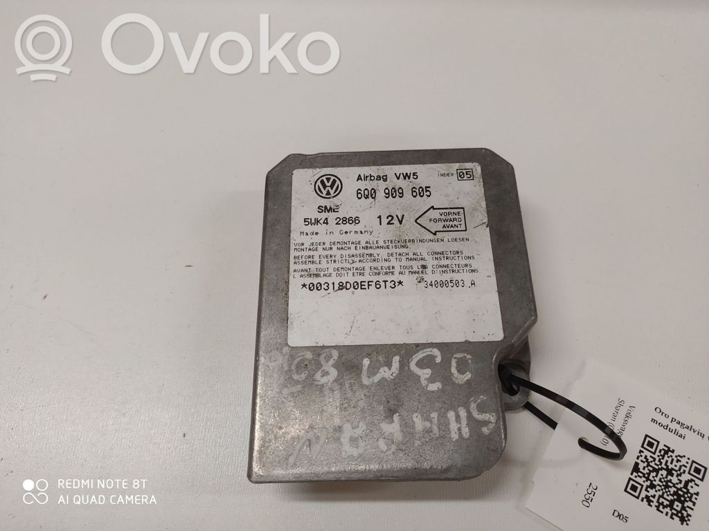 Volkswagen Sharan Airbag control unit/module 