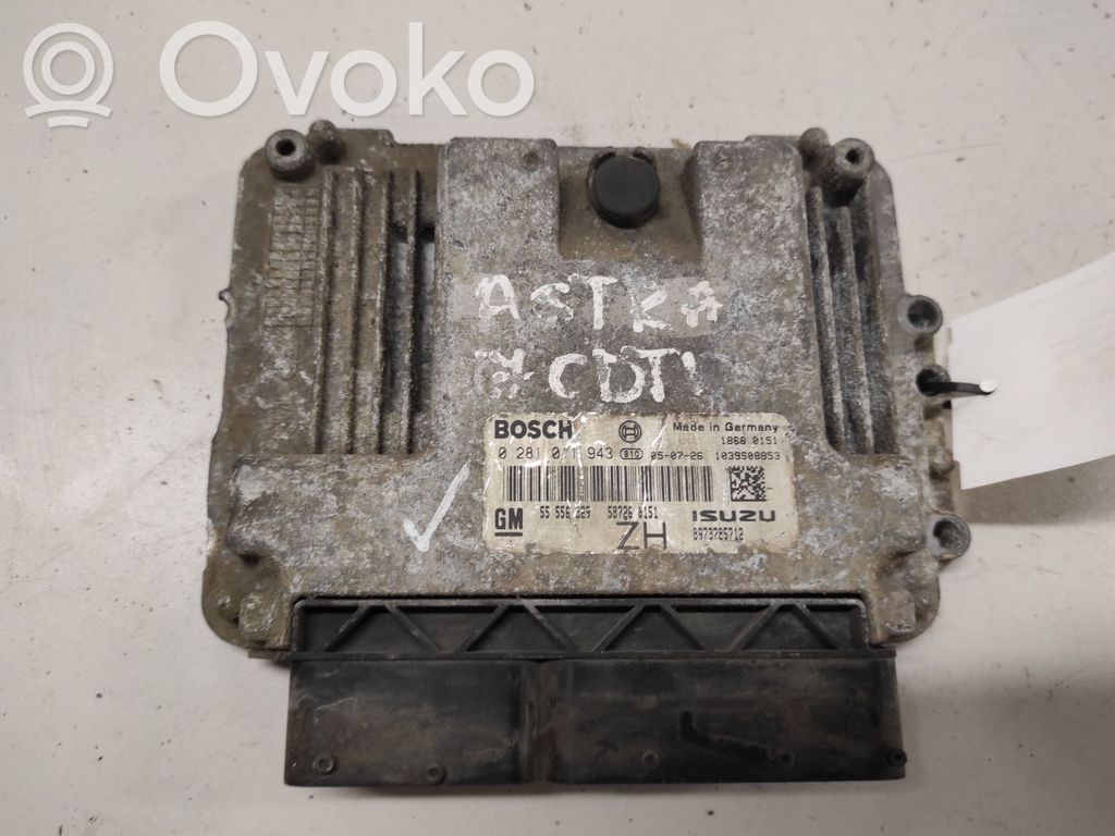 Opel Astra H Engine control unit/module 