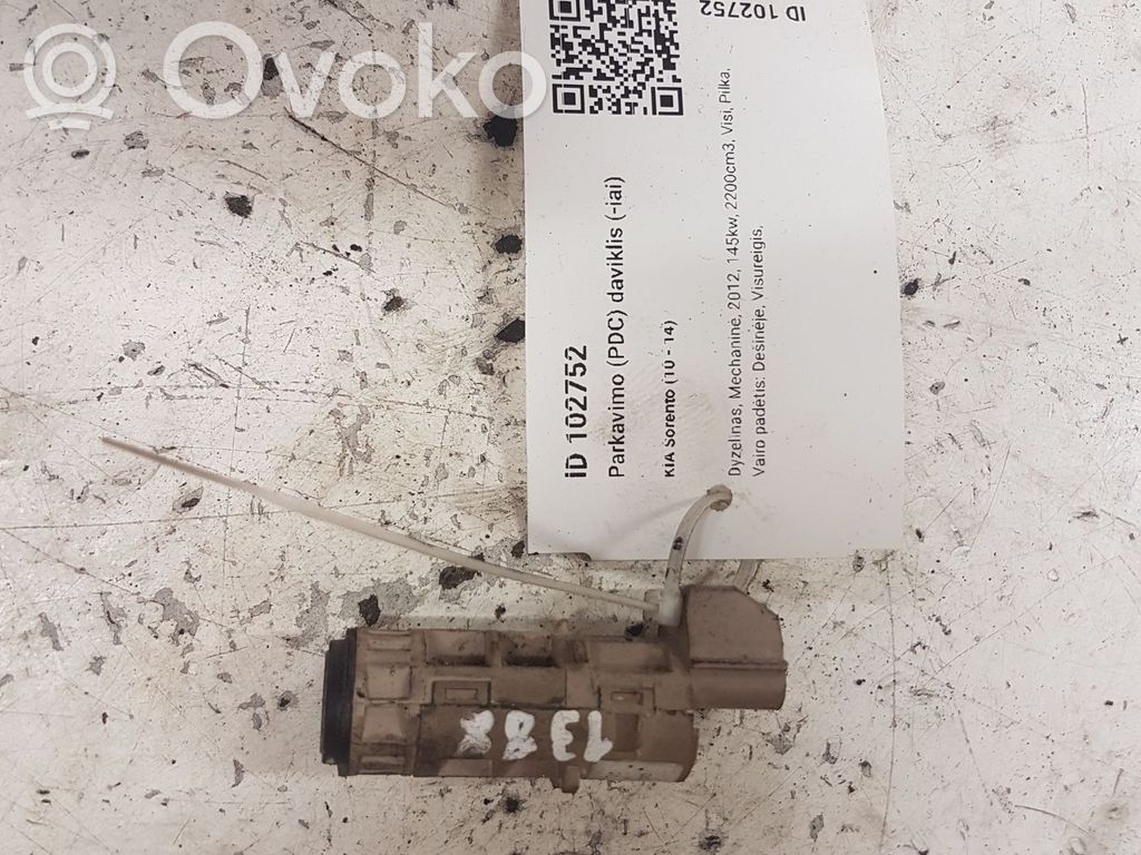 KIA Sorento Sensor de aparcamiento PDC 
