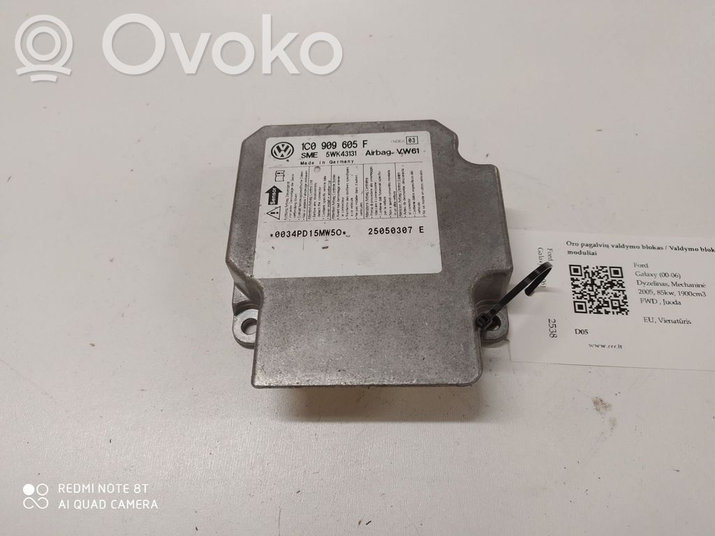 Ford Galaxy Airbag control unit/module 
