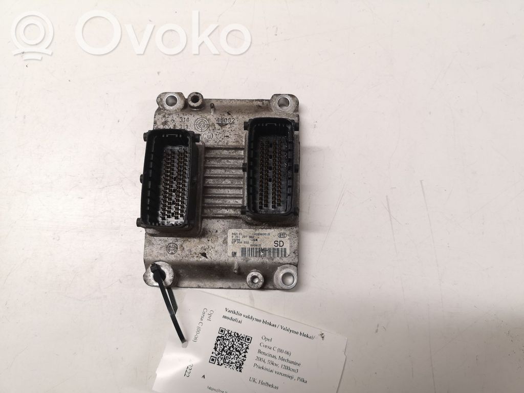 Opel Corsa C Engine control unit/module 