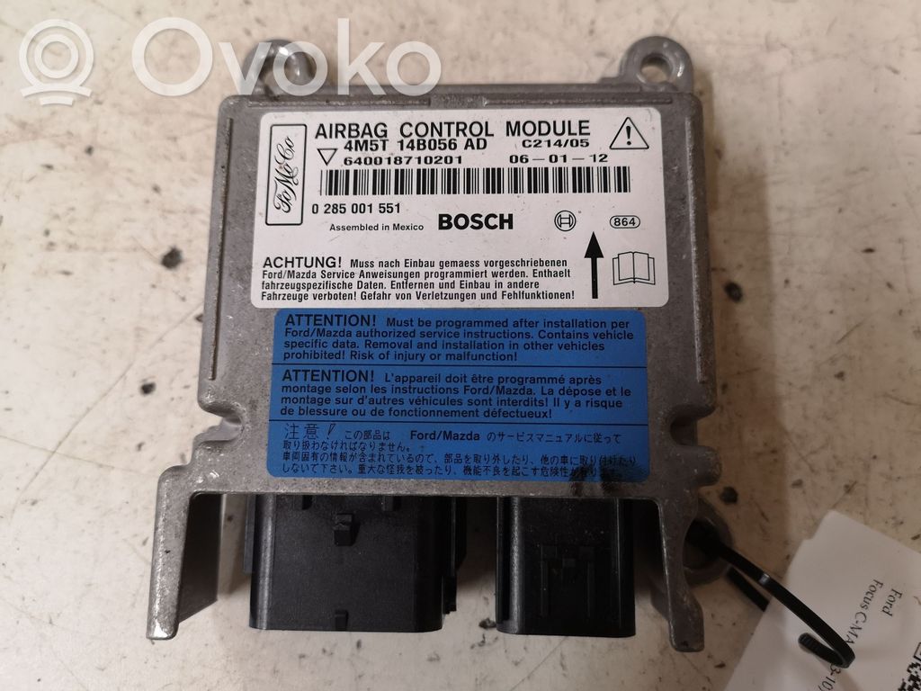 Ford Focus C-MAX Airbag control unit/module 