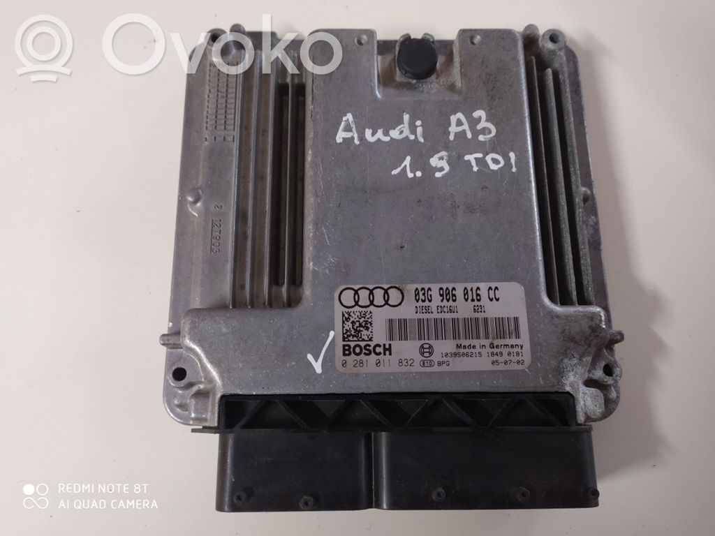 Audi A3 S3 8P Engine control unit/module 