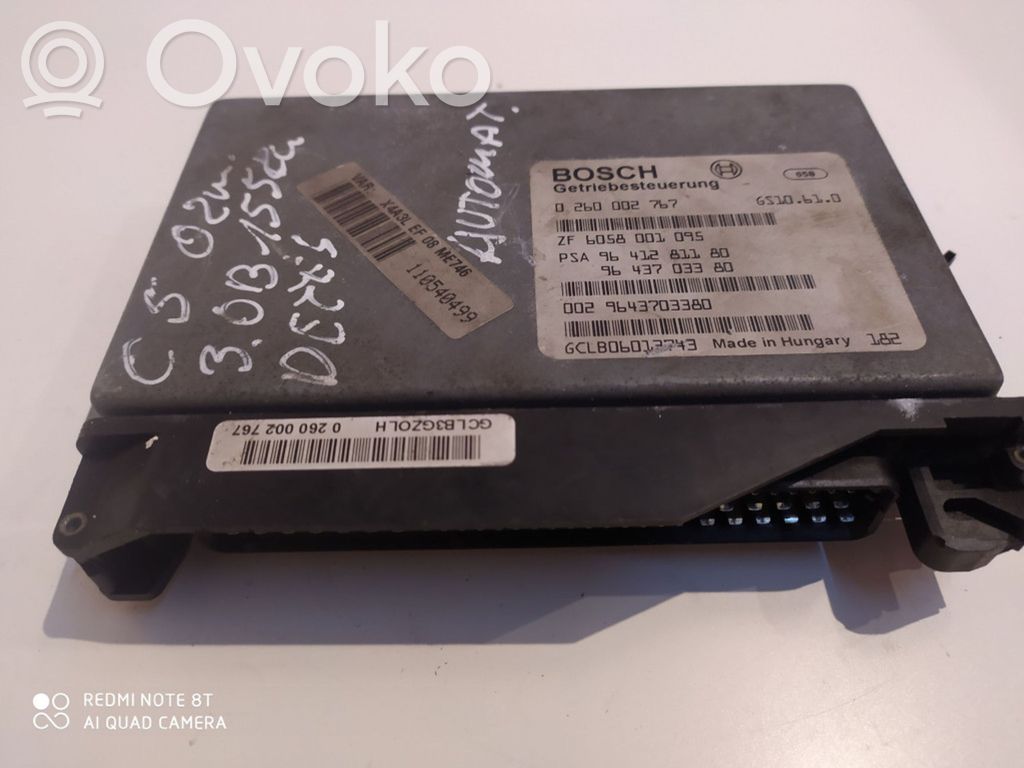 Citroen C5 Gearbox control unit/module 