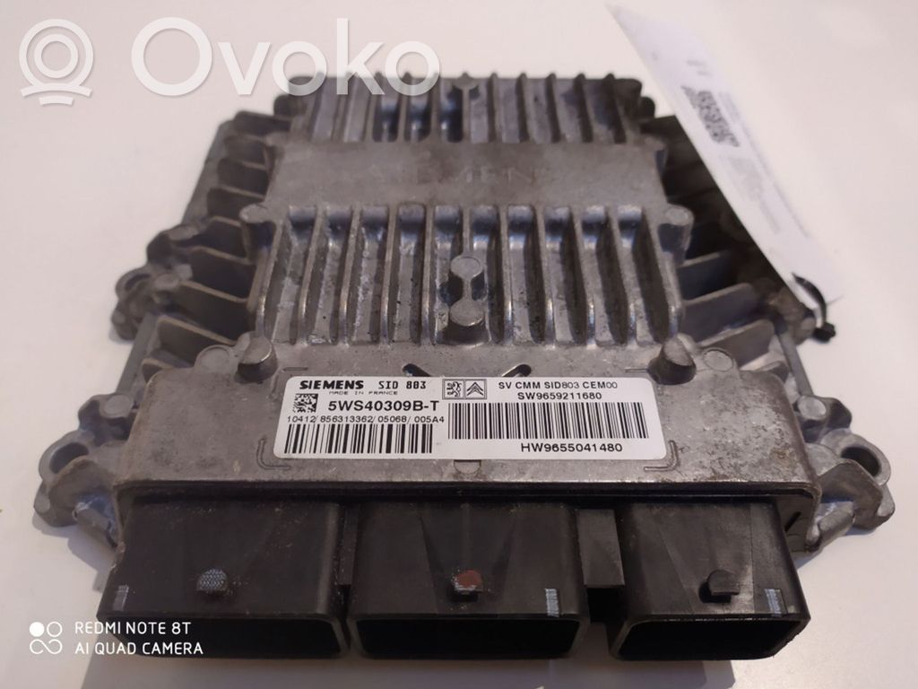 Engine control unit/module   5WS40309BT,9659211680