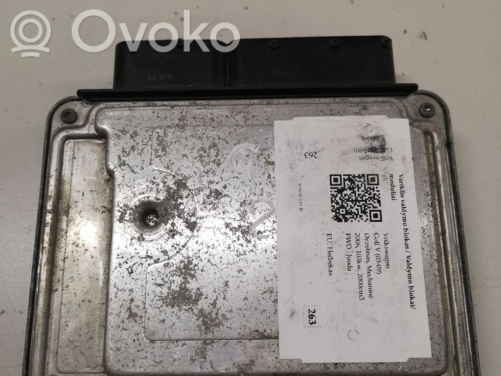 Volkswagen Golf V Engine control unit/module 
