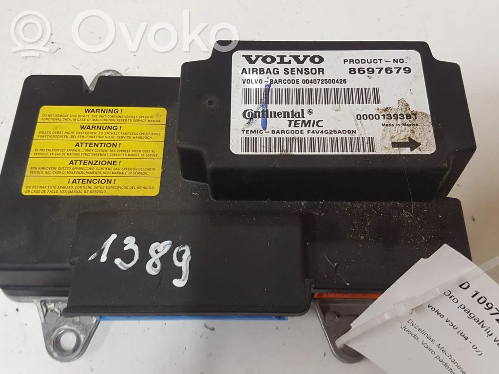 Volvo V50 Airbag control unit/module 
