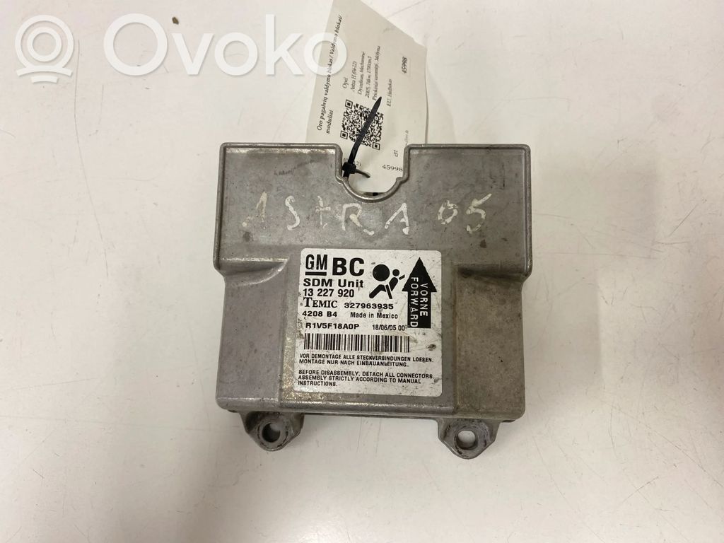 Opel Astra H Airbag control unit/module 