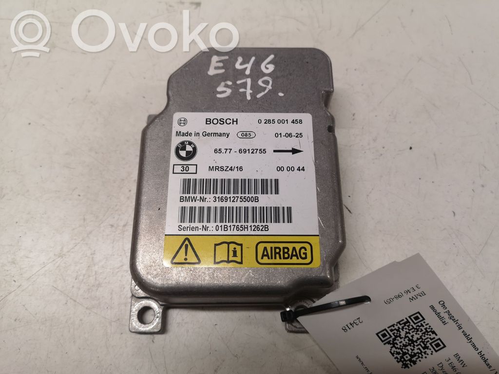 BMW 3 E46 Airbag control unit/module 