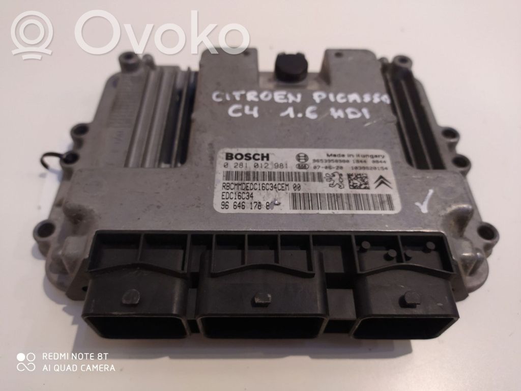 Citroen C4 I Engine control unit/module 