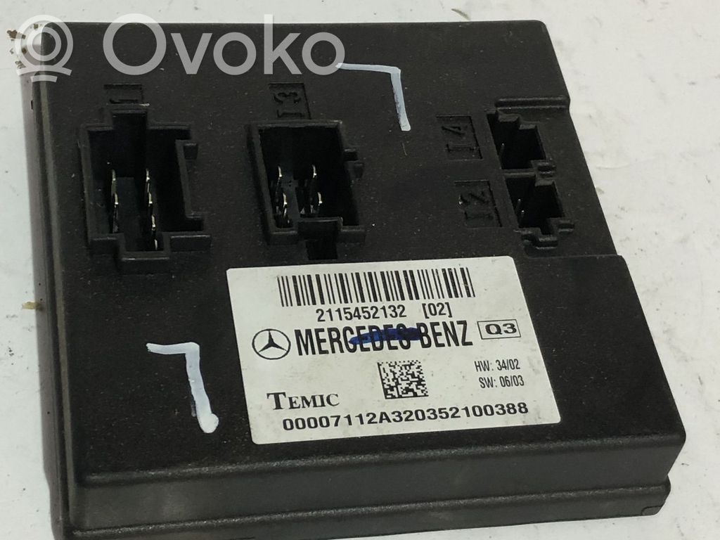Mercedes-Benz E W211 Comfort/convenience module 