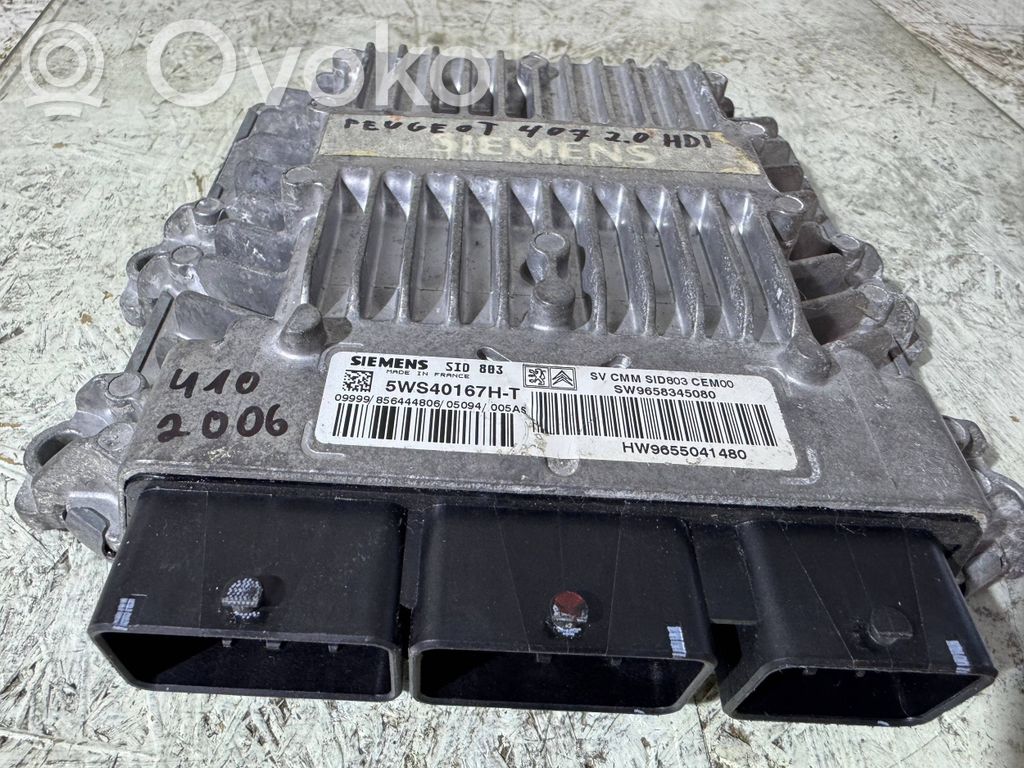 Peugeot 407 Engine control unit/module 