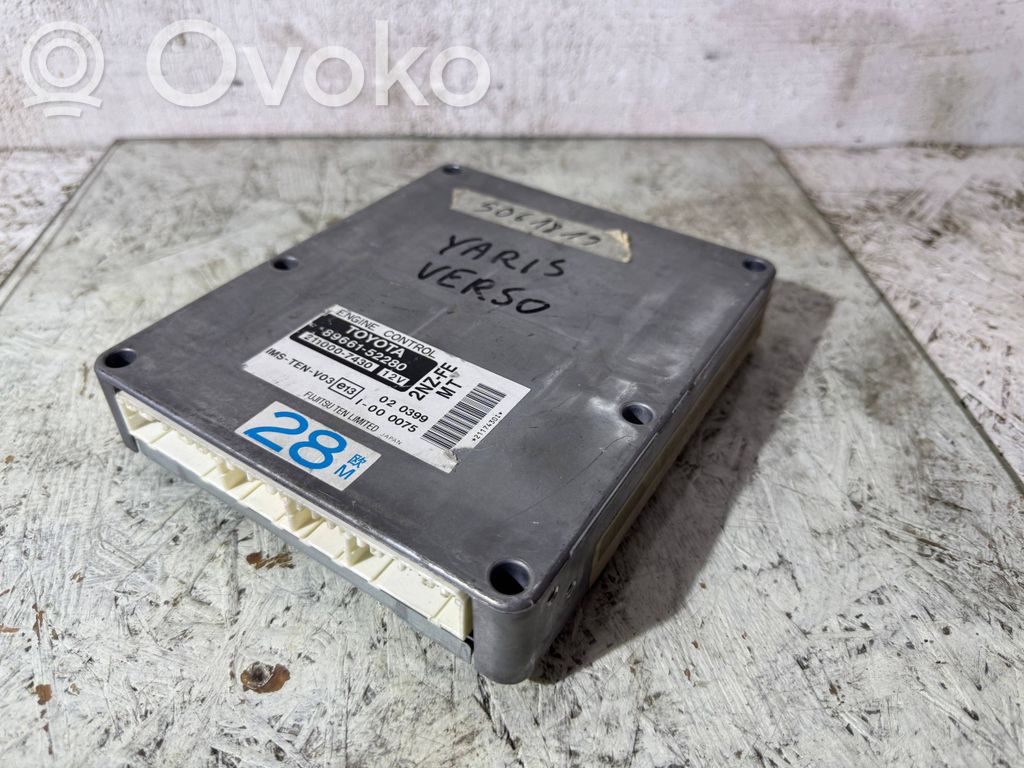 Toyota Yaris Verso Engine control unit/module 