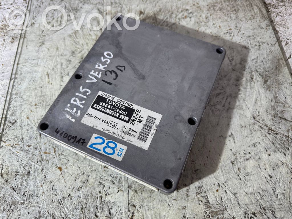 Toyota Yaris Verso Engine control unit/module 