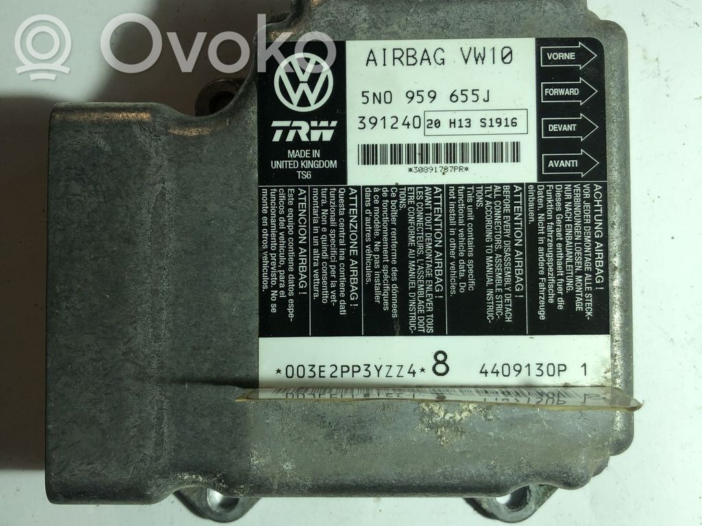 Volkswagen PASSAT B6 Airbag control unit/module 