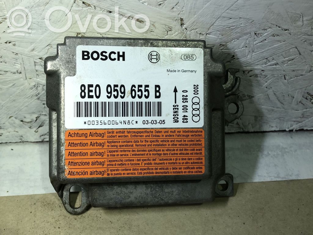 Audi A4 S4 B6 8E 8H Airbag control unit/module 
