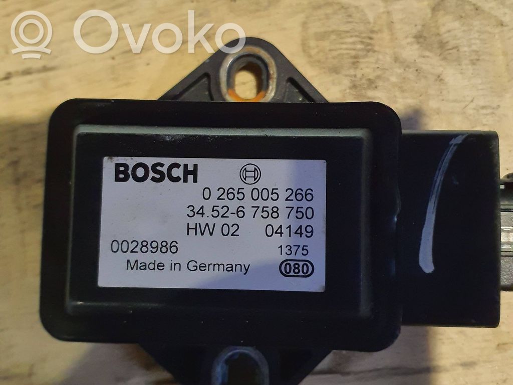 BMW 5 E60 E61 ESP acceleration yaw rate sensor 