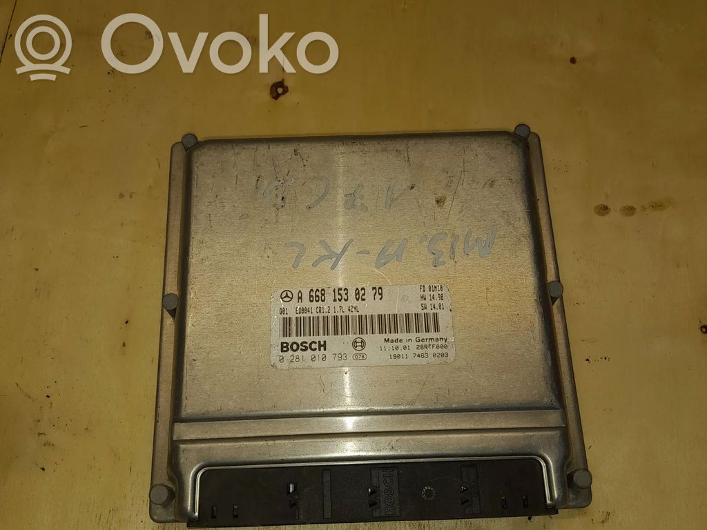 Mercedes-Benz A W168 Engine control unit/module 