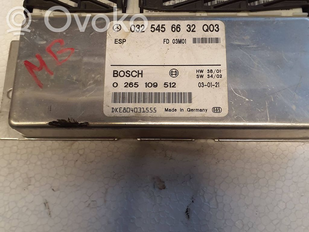 Mercedes-Benz E W211 ESP acceleration yaw rate sensor 