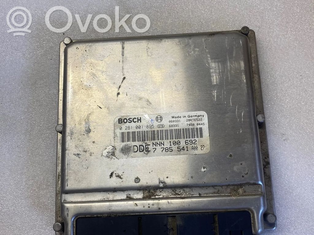 Engine control unit/module   7785541,0281001895,NNN100692