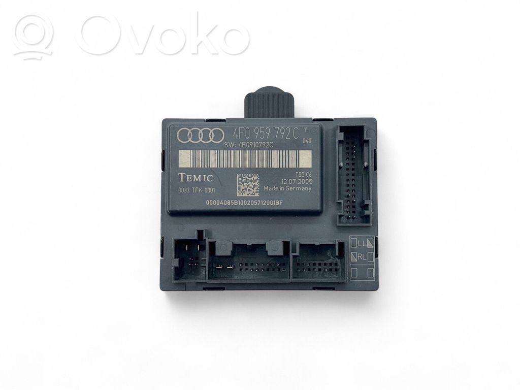 Audi A6 S6 C6 4F Door control unit/module 