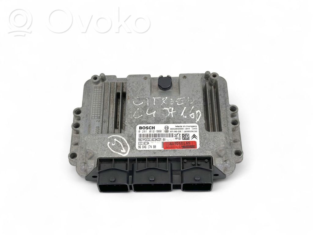 Citroen C4 I Picasso Engine control unit/module 