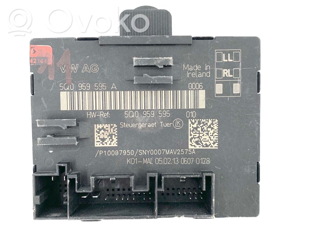 Audi A3 S3 8V Door control unit/module 