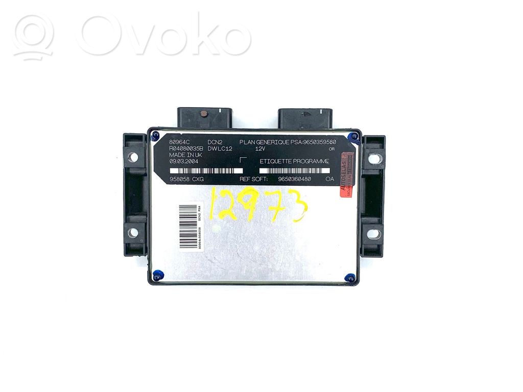 Citroen Berlingo Engine control unit/module 
