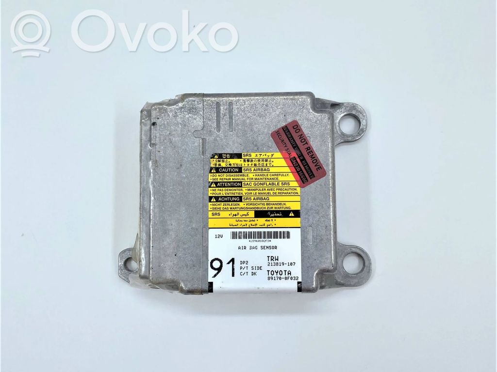 Toyota Corolla Verso E121 Airbag control unit/module 