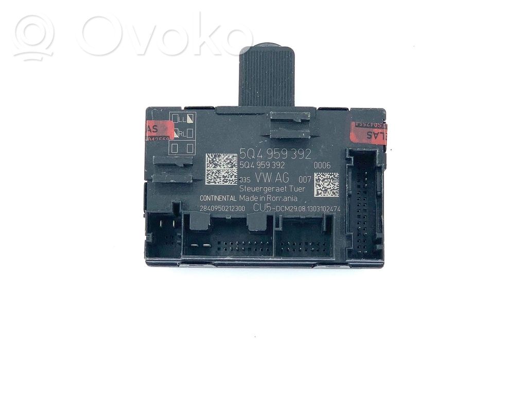 Skoda Octavia Mk3 (5E) Unité de commande module de porte 