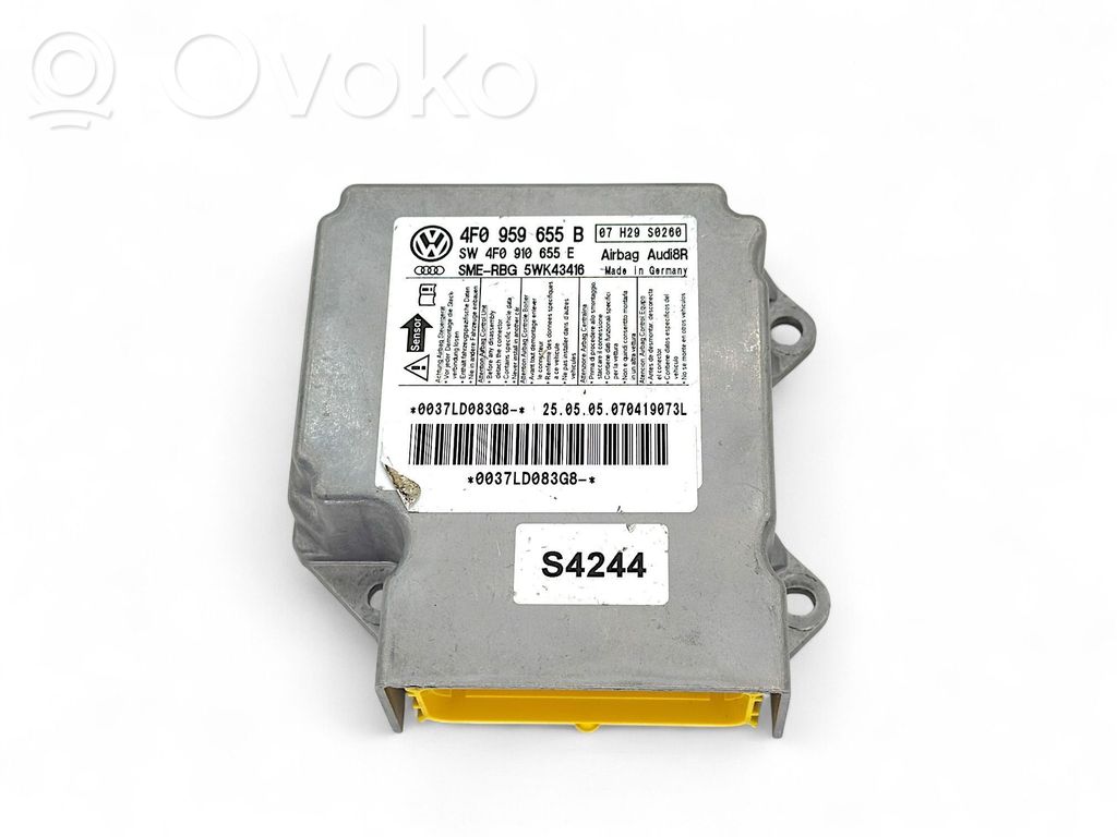 Unidad de control/módulo del Airbag   4F0959655B,4F0910655E,5WK43416