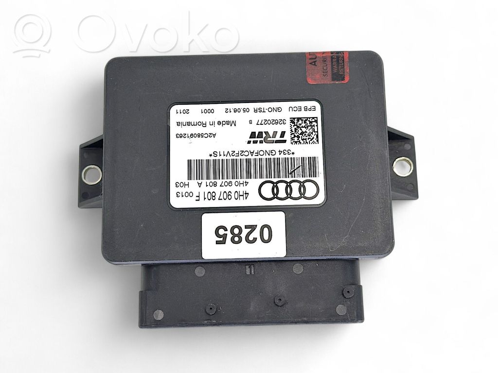 Audi A6 S6 C7 4G Module de commande de frein à main 