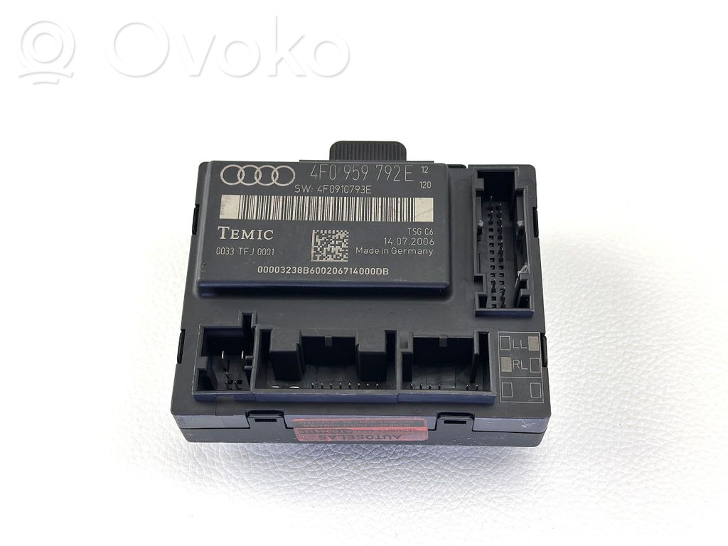 Audi A6 S6 C6 4F Centralina/modulo portiere 