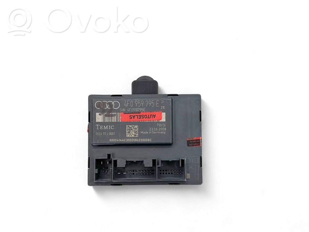 Audi A6 S6 C6 4F Centralina/modulo portiere 