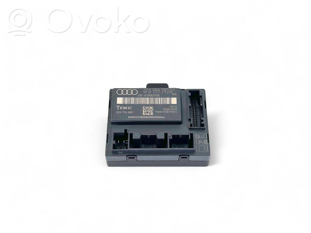 Audi A6 S6 C6 4F Door control unit/module 