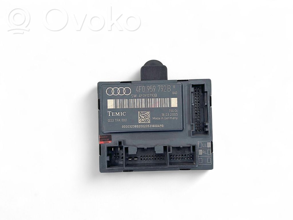 Audi A6 S6 C6 4F Door control unit/module 