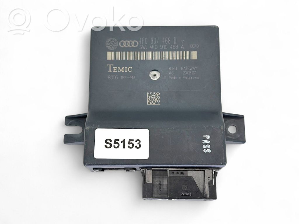 Gateway control module   4F0907468D,4F0910468A,8006TF7MNL