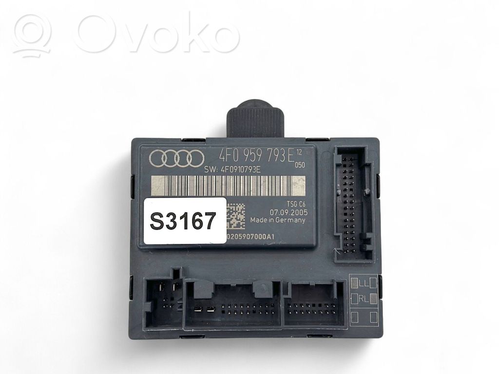 Audi A6 S6 C6 4F Door control unit/module 