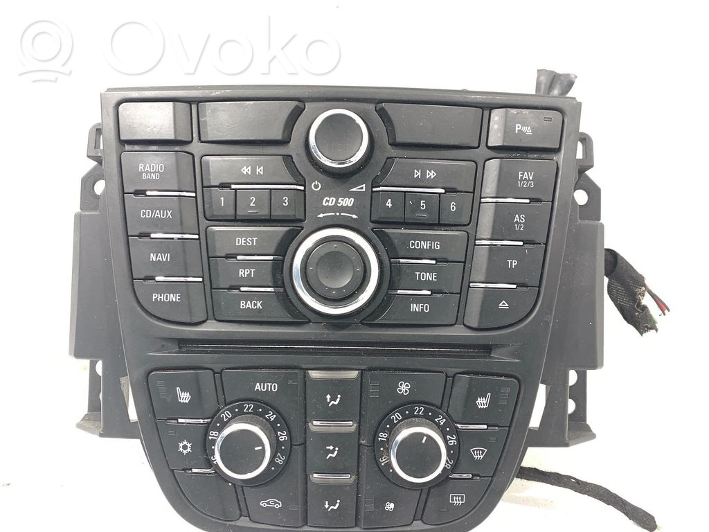 Opel Astra J Climate control unit 