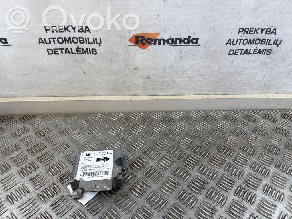 Opel Astra G Unidad de control/módulo del Airbag 
