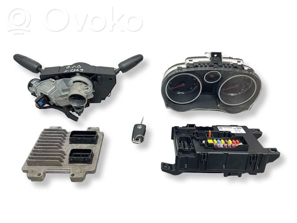 Opel Corsa D Engine ECU kit and lock set 