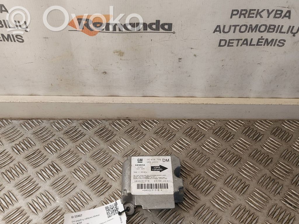 Opel Zafira A Unidad de control/módulo del Airbag 