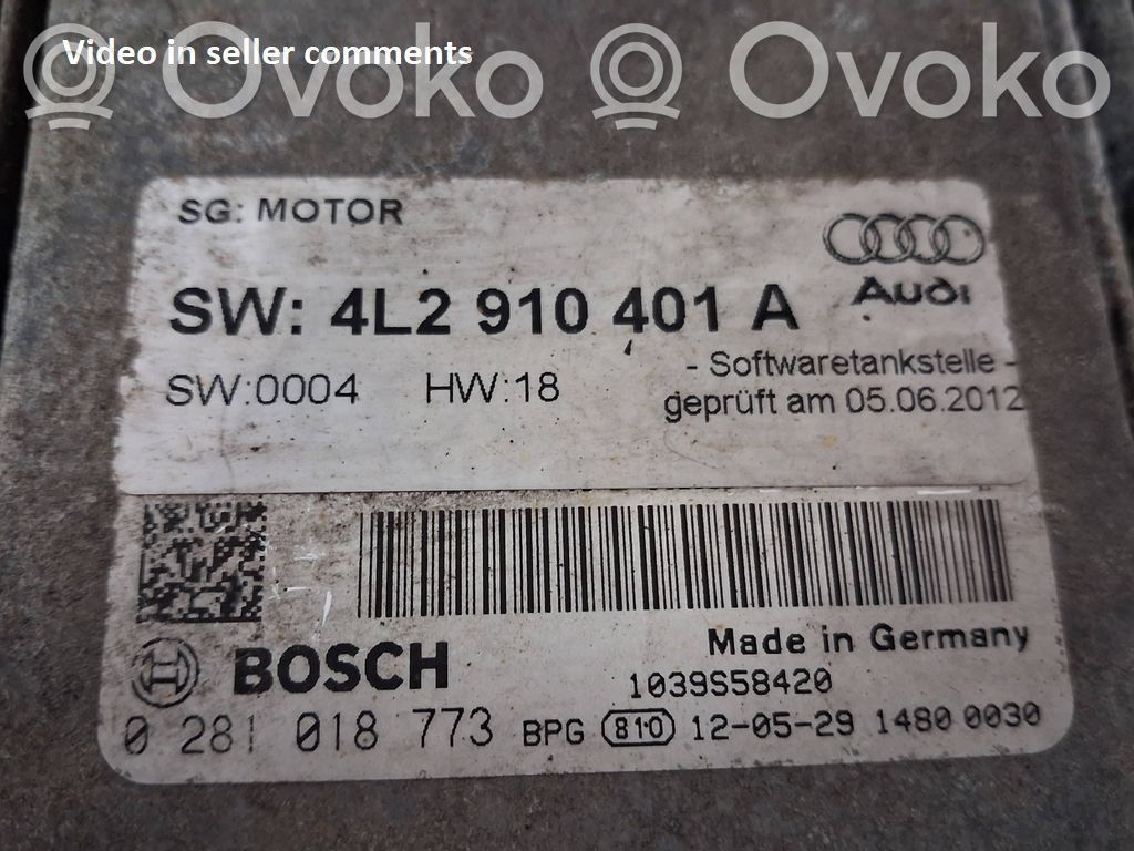 Audi Q7 4L Engine control unit/module 