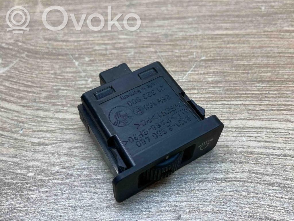 BMW 5 E39 Headlight level height control switch 