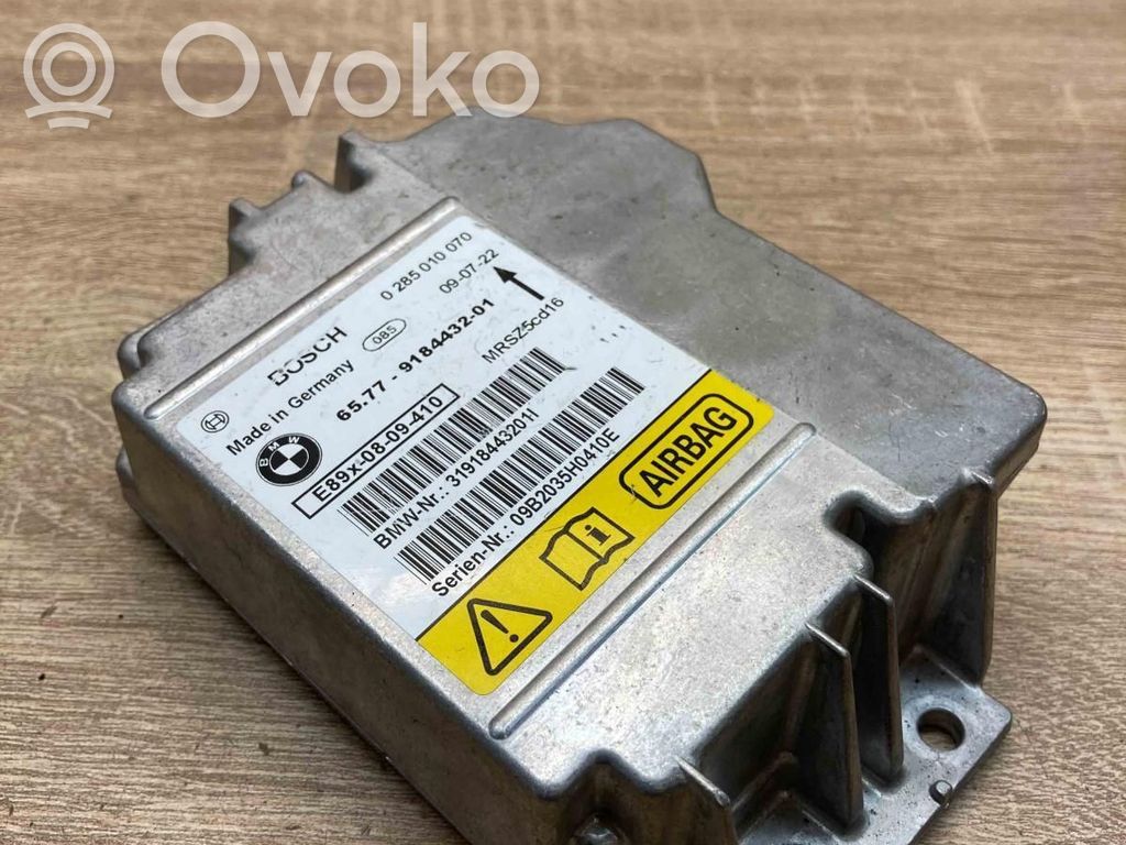 Airbag control unit/module   9184432,0285010070