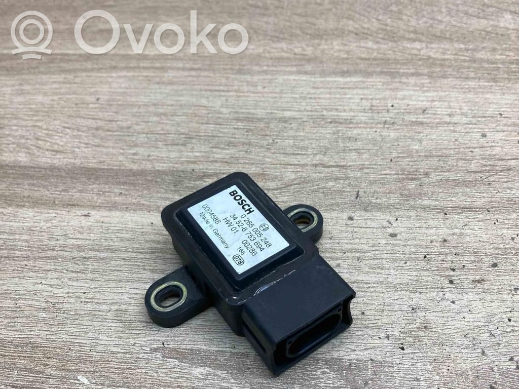 BMW 7 E65 E66 ESP acceleration yaw rate sensor 