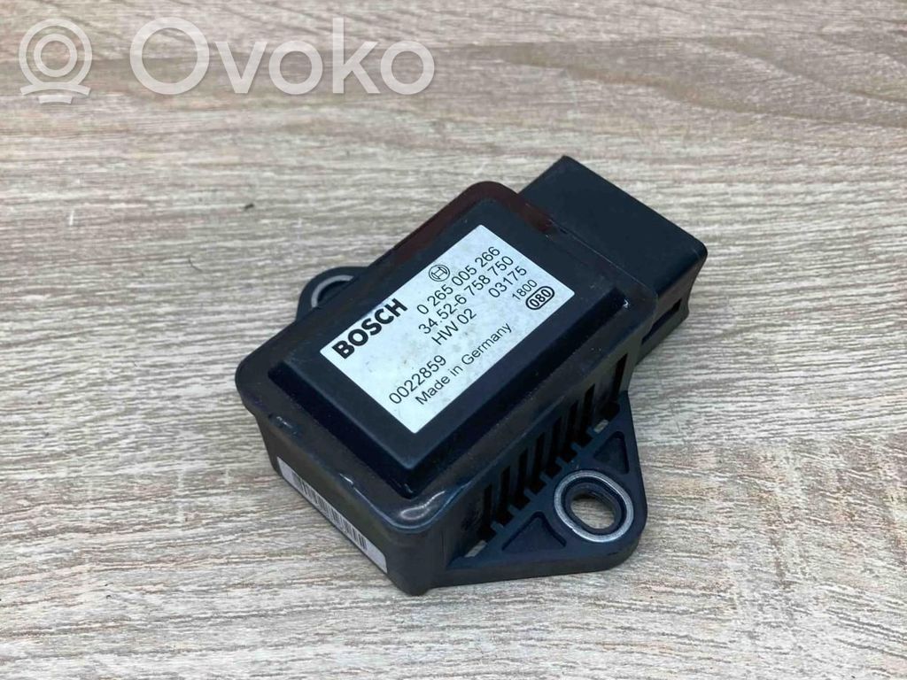 BMW 5 E60 E61 ESP acceleration yaw rate sensor 